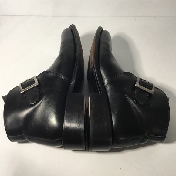 Jean Baptiste Rautureau Paris Men’s Black Leather Ankle Boots Size EU 39 - Picture 5 of 10